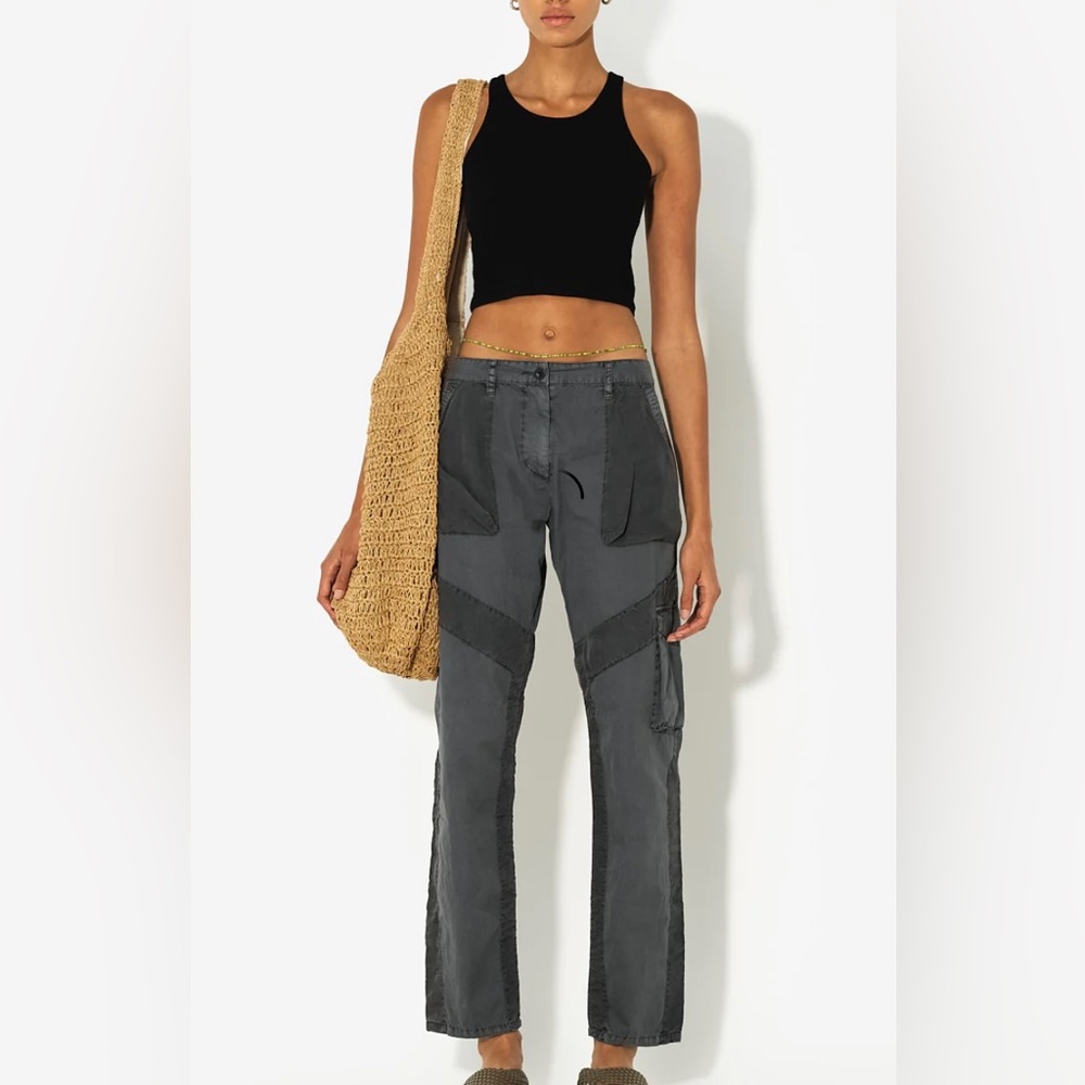John Elliott Gray Paneled Cargo Trouser Pants Women's Size 1 / Small